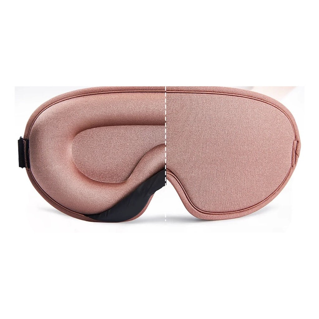 Antifaz de dormir 3D Sleepnx rosa — bloqueo total de la luz sin presión en los ojos